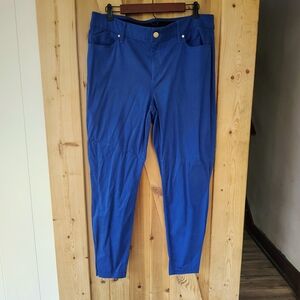 Blue Casual Pants